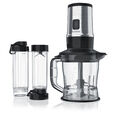 Arendo 2in1 Edelstahl-Standmixer Smoothiemaker 1,2L BPA-frei 2x Mixbehälter