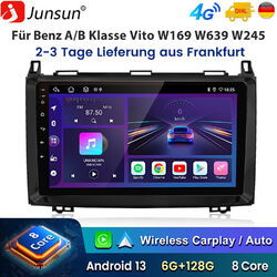 6+128G 9" Android 13 Autoradio GPS Für Benz A/B Klasse Sprinter Viano VW Crafter