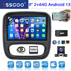 Android 13 Für Opel Vivaro B Renault Trafic DAB+ CarPlay Autoradio Navi + Kamera