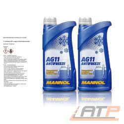 MANNOL 2x 1 L LITER ANTIFREEZE AG11 LONGTERM KÜHLERFROSTSCHUTZMITTEL BLAUDie Nr.1* für Autoteile: Top-Preis-Leistungs-Verhältnis