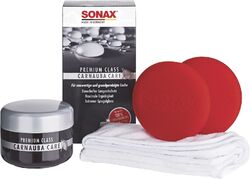 SONAX PremiumClass CarnaubaCare Set 200ml 100% Carnauba Care Lack Wachs 