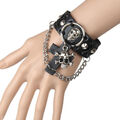  Punk-Schädel-Armband Herren Armbänder Lederarmband Halloween-Armband Mann