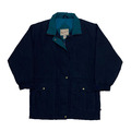 Vintage WOOLRICH Jacke Gr. M dunkelblau wattiert isoliert Parka Mantel
