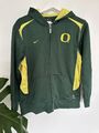 Oregon Ducks Nike Full Zip Long Sleeve Hoodie Vintage College Grün M - L