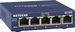 NETGEAR GS105GE 5-Port Unmanaged Gigabit Kupfer Switch Plug-and-Play 1000 MBit/s