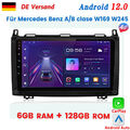 Für Mercedes Benz A W169 B W245 Vito Viano W639 Autoradio Android12 Carplay 128G