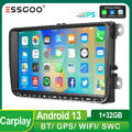 Carplay 32G Für VW GOLF 5 6 Touran Caddy Tiguan EOS Android 13 Autoradio GPS SWC