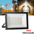 100W LED Fluter Flutlicht Strahler Scheinwerfer Außen Baustrahler Lampe IP65 DE 