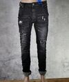 ♥ Sexy Woman Pailletten Flecken Jeans Flicken Boyfriend Baggy *83