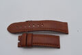 OFFICINE PANERAI LEDER ARMBAND SCHWARZ 22MM FÜR DORNSCHLIESSE 20MM VINTAGE BRAUN