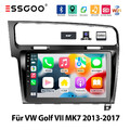 2+32G Android 13 Autoradio Carplay GPS Navi DAB+ KAM Für VW Golf MK7 VII 2013-17