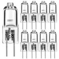 10 x G4 Halogen-Lampe Bi-Pin Stiftsockellampe 12V 10W 20W Warmweiß Birne Orhbogr