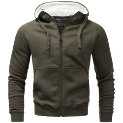 A. Salvarini Herren Sweatjacke Kapuzenpullover Jacke Kapuze Hoodie Sweater AS072