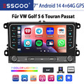 Für Golf 5 6 Plus Touran Caddy Jetta 4+64G DAB+ KAM Android 14 Autoradio Carplay