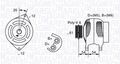 MAGNETI MARELLI 063321826010 Lichtmaschine Generator 105A 12V