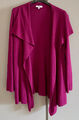 Peter Hahn Strickjacke bordeaux Modal Baumwolle Schurwolle Gr. 42