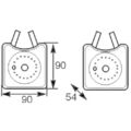 1x Ölkühler, Motoröl MAHLE CLC 163 000S passend für AUDI SEAT SKODA VW CUPRA