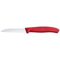 VICTORINOX Kochmesser silber, rot glänzend, poliert, Klinge: 8,0 cm