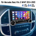 4G+64GB Android 14 Autoradio Für Mercedes Benz Vito 3 W447 2014-2020 GPS Carplay