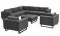 »Sunrino« Living Set III Sitzgruppe Gartenlounge anthrazit