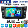 Autoradio Für Mercedes Benz E Klasse W211 W219 7" Android 13 32G GPS Navi Kamera