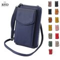 Unisex Umhängetasche Handyfach Geldbörse RFID Schutz Crossbody kleine Handtasche