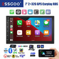 Apple CarPlay Android 13 Autoradio 7" Doppel 2 DIN DAB+ Carplay GPS NAVI Kamera