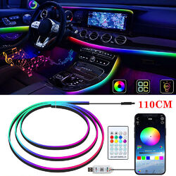 RGB LED Innenbeleuchtung Auto Innenraum Lichtleiste Car Ambientebeleuchtung USB