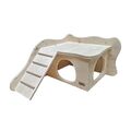 Elmato 10922 Eckhaus Nagerhaus Sevilla mit Treppe, 39x28x26cm