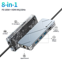 Yottamaster Multiport USB C Hub Dockingstation Adapter HDMI 4K USB 3.0 Micro SD