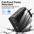 5-fach Charger Mehrfach Stecker Schnellladegerät 65W Netzteil 2x USB-C+3x USB-A