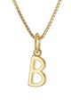 TRENDOR Schmuck Damen-Kette mit Buchstabe B Anhänger Gold auf Silber 925 15255-B