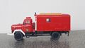 Preiser H0 1308 Magirus 150 D10FA Feuerwehr Gerätewagen, gebauter Bausatz 