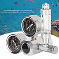 Aquarium CO2 Regulator Mit Dual Gauge Display Für Pflanzenwachstum In Silber