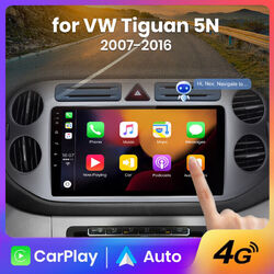 6G+128GB Android 13 Autoradio CarPlay DAB+GPS Navi für VW Tiguan 2007-2016 4G 