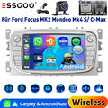 Autoradio für Ford Focus II Mk2 Mondeo C-MAX S-MAX GPS Navi WIFI Android 13 KAM+