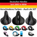 Fahrradsattel Fahrrad Sitz Sattel Gefedert Gepolstert Ergonomisch Bequem MTB SET