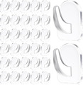 30 Stück Transparente Selbstklebende Wandhaken, Extra Stark Klebehaken Haken Sel
