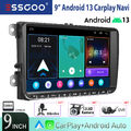 32G Android 13 Autoradio Carplay GPS Navi DVR Kam Für VW Golf 5 6 Tiguan Passat