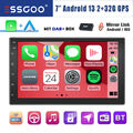 DAB+ 2 DIN 7'' Autoradio Android 13 Carplay 2+32G GPS Navi BT WIFI RDS HIFI USB