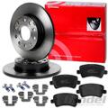 brembo BREMSSCHEIBEN + BELÄGE HINTEN passend für LAND ROVER RANGE ROVER EVOQUE