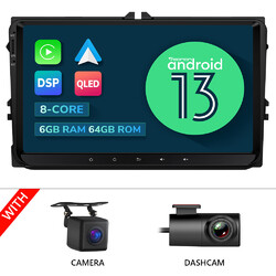 Für VW GOLF 5 6 Touran Polo 6R Android 13 6+64 Autoradio GPS CarPlay DAB+ 4G LTE