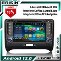8-Kern CarPlay Android 14 GPS Navi Autoradio für AUDI TT MK2 64GB DAB+DVD DVB-T2