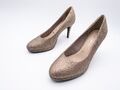 Tamaris Damen Pumps High Heels Stiletto Absatzschuh gold Gr. 40 EU Art. 6814-99