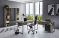 BMG Möbel Büromöbel-Set, Office Edition Set 3, eiche sonoma/ anthrazit hochglanz