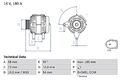 BOSCH Generator Für BMW F20 F21 F30 F35 F80 F34 F31 0986082850