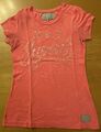 Pinkes Superdry Shirt  Gr. S (XS) Mit Glitzerpailetten