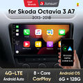 128GB 10"Android 13 Autoradio Für Skoda Octavia 13-2018 GPS Carplay Navi WIFI 4G