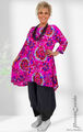 PoCo LAGENLOOK Tunika Long-Shirt pink bunt XL-XXL-XXXL 44 46 48 50 52 54 56 58