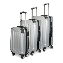 M-L-XL Hartschalenkoffer Kofferset 3-Teilig ABS Reisekoffer Trolley Rollkoffer -